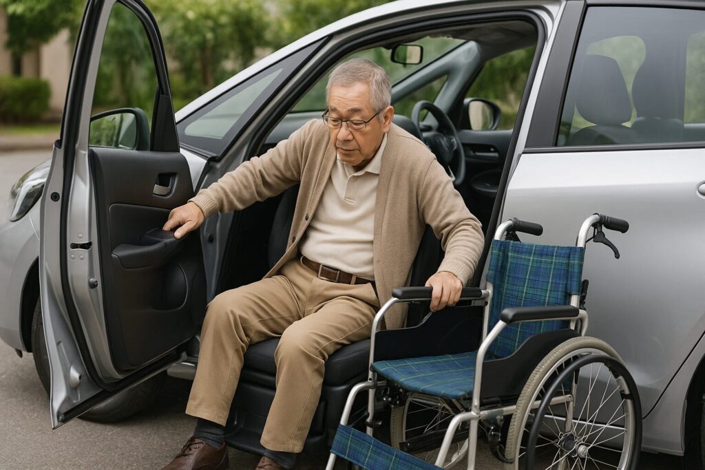 新型フィットの福祉車両は回転シートのみ
